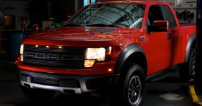 Ultimate Factories Ford 150 Raptor filmed for National Geographic Channel's Mega Factories factual automotive documentary television film.